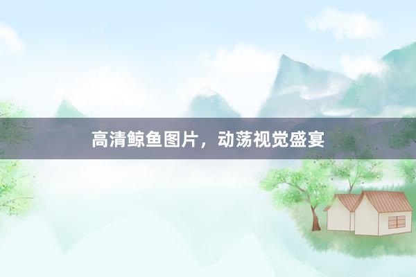 高清鲸鱼图片，动荡视觉盛宴